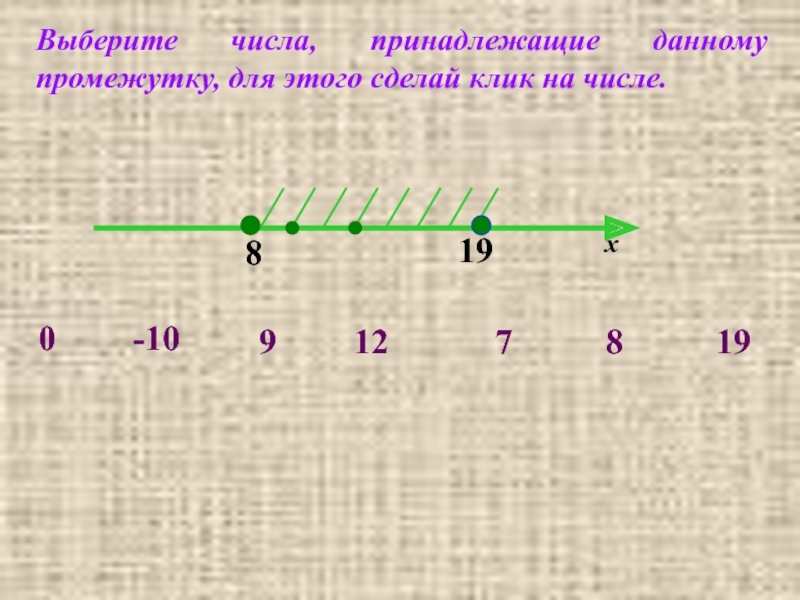 Целые числа принадлежащие промежутку. Число принадлежит промежутку знак. Какие числа принадлежат промежутку 7 12. X принадлежит всем числам. Выберите все числа принадлежащие промежутку -1.9 9.