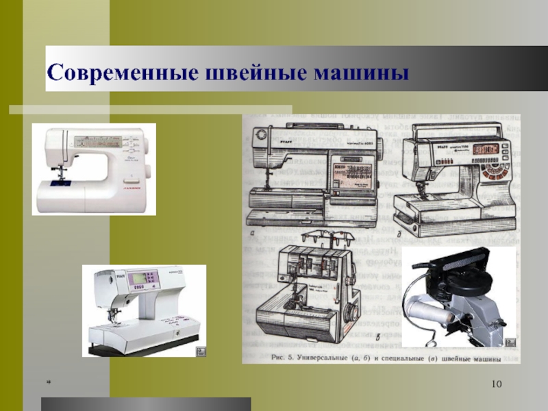 Виды швейных машин и их назначение фото применение