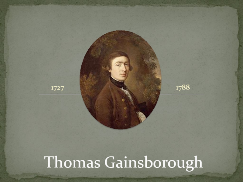 Thomas Gainsborough - Life and work.