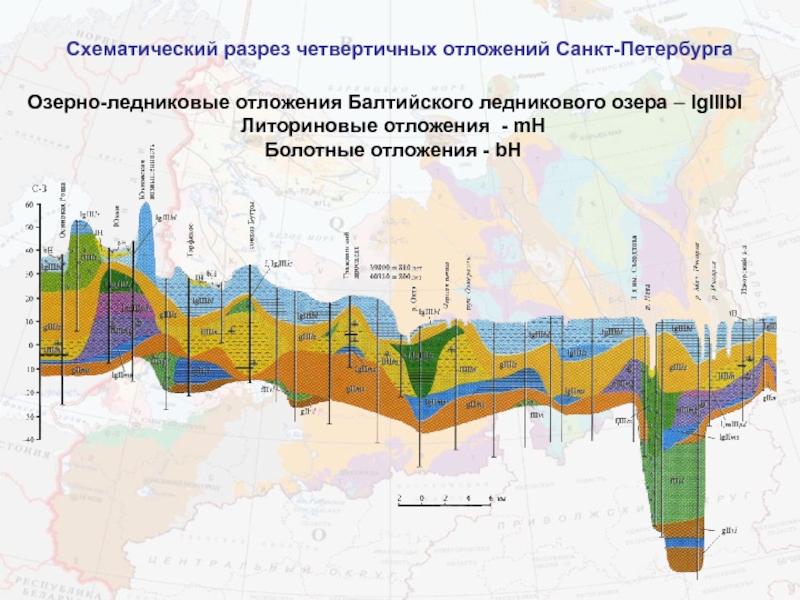 Карта четвертичных отложений ленинградской области