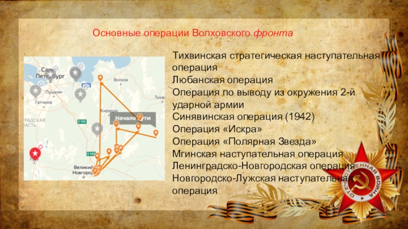 Ленинградско новгородская операция презентация