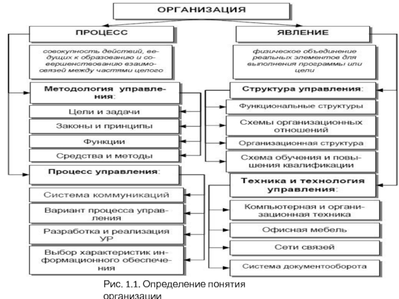 Структура определения понятия