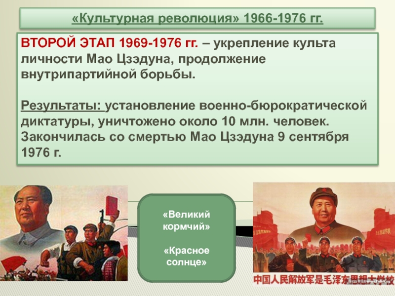 Культурная революция конкретизирующий факт. Мао Цзэдун культурная революция в Китае 1966-1976. Культурная революция Мао Цзэдуна. Культурная революция 1966. Последствия культурной революции в Китае.