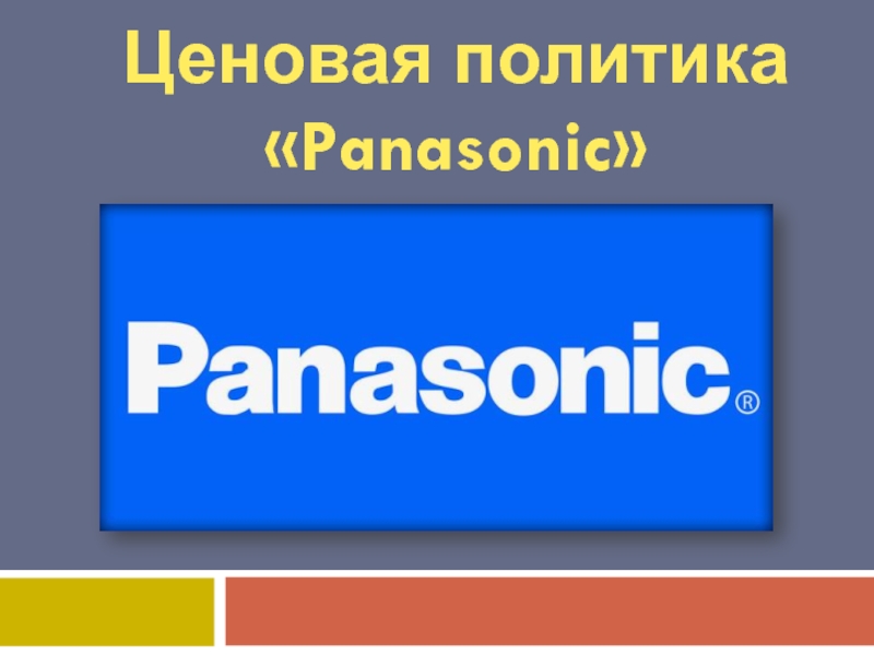 Ценовая политика «Panasonic» 