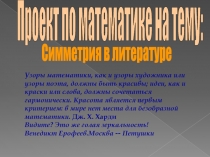 Симметрия в литературе