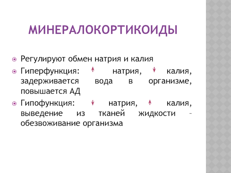 Обмен натрия и калия. Минералокортикоиды. Минералокортикоиды регулируют. Минералокортикоиды гиперфункция. Гипофункция минералокортикоидов.