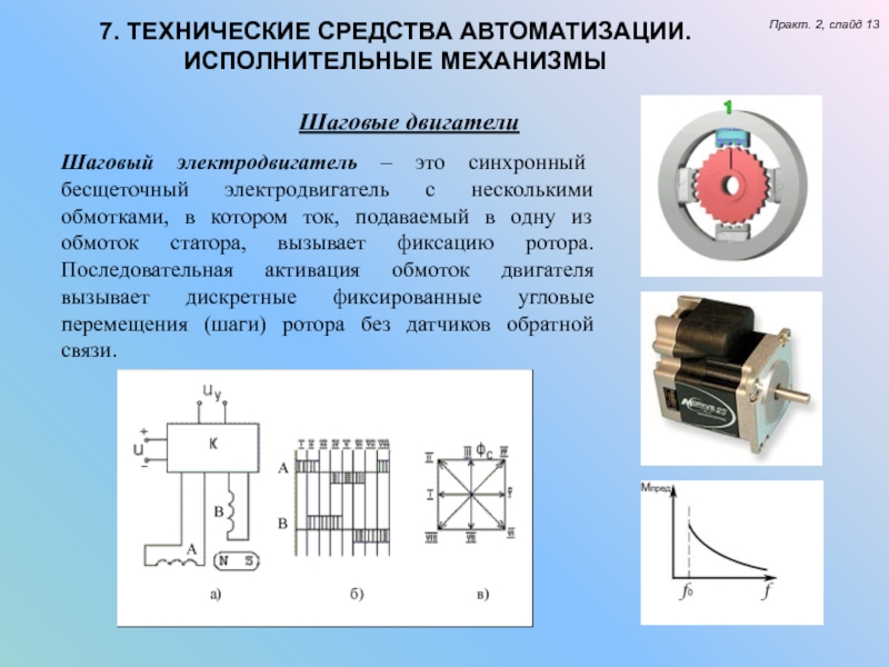 Шаговый двигатель презентация