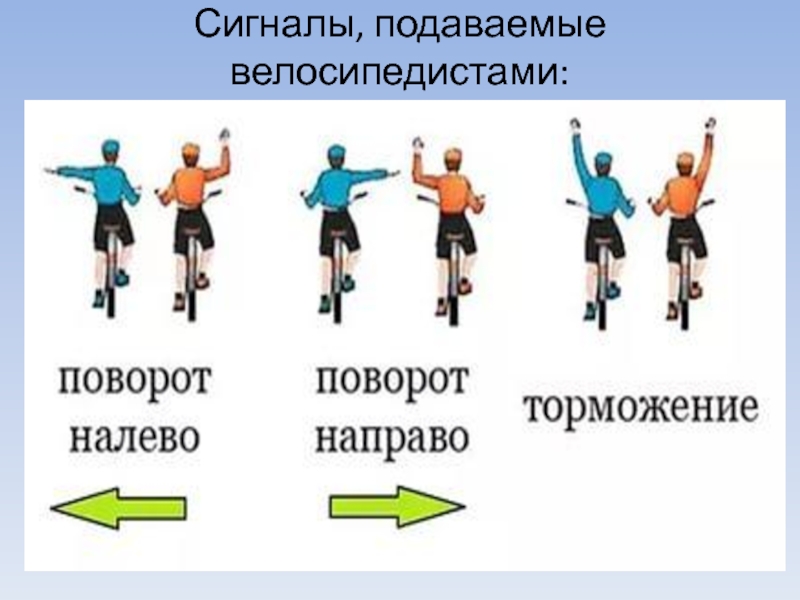 Подача сигнала рукой пдд в картинках и с пояснениями