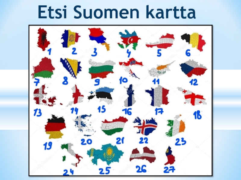 Etsi Suomen kartta 6 класс