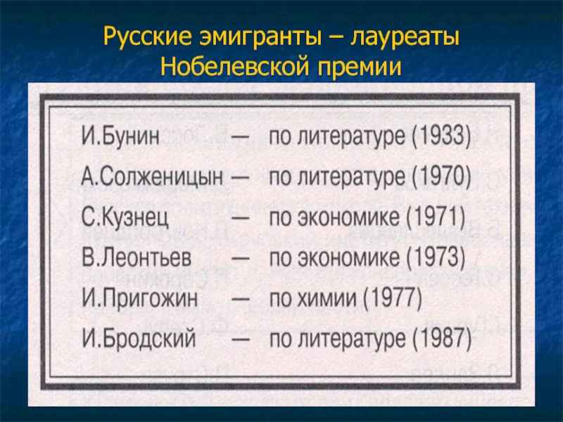 3 русское зарубежье. Первая волна русской эмиграции в литературе.