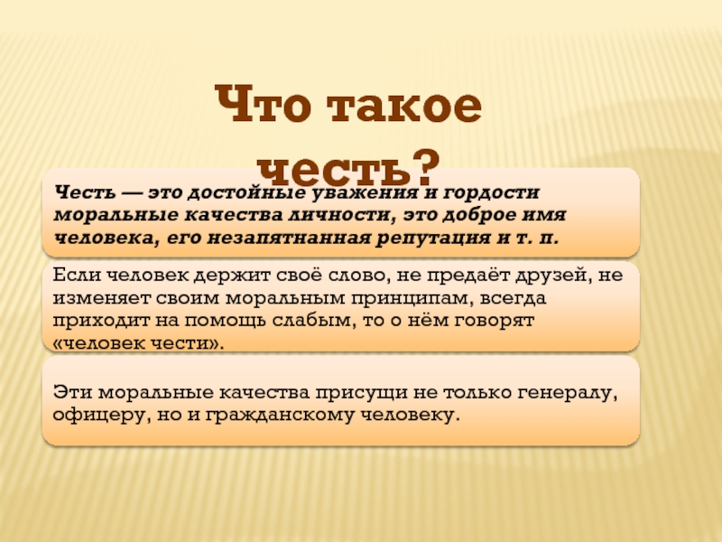 Честь и достоинство презентация по орксэ 4 класс