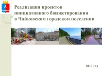 Реализация проектов инициативного бюджетирования в Чайковском городском