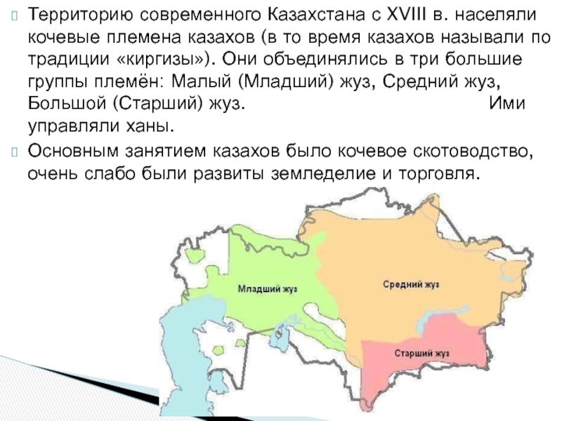 Средний жуз. Старший и младший жуз в Казахстане. Территория современного Казахстана с 18 века населяли кочевые племена. Казахстан младший жуз. Средний жуз младший жуз старший жуз карта Казахстана.