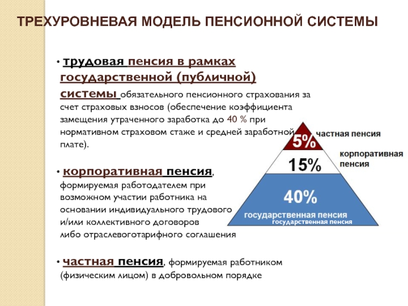 Реферат: Действующая система государственного пенсионного страхования в Российской Федерации