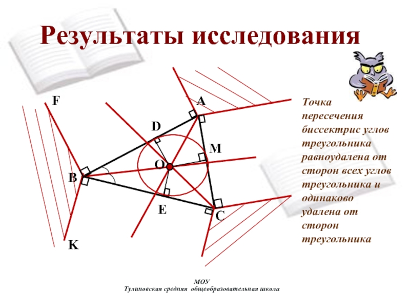 Точка пересечения биссектрис двух углов 5. Задачи пересечение биссектрис. Точка пересечения биссектрис равноудалена от сторон треугольника. Точка пересечения биссектрис треугольника равноудалена от. Биссектрисы при пересечении.