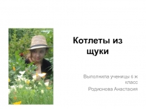 Котлеты из щуки