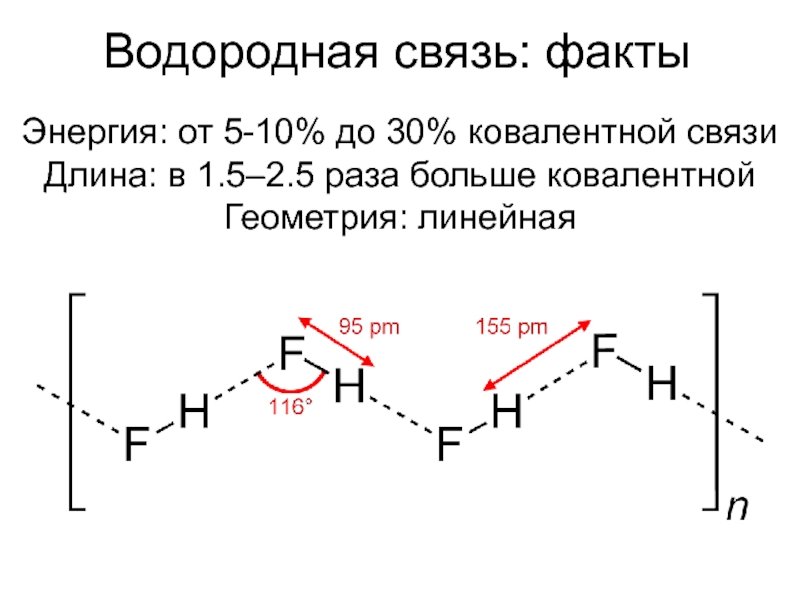 Факты связи. Длина водородной связи. Энергия водородной связи. Альтернирование длин связей. Факты и связи.