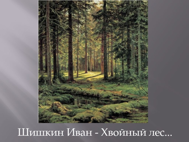 Шишкин Иван - Хвойный лес...