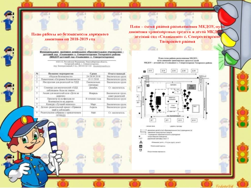 Безопасность дорожного движения план