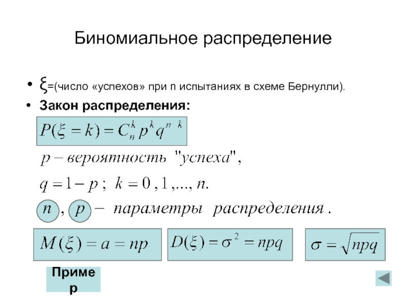 Вероятность схема бернулли