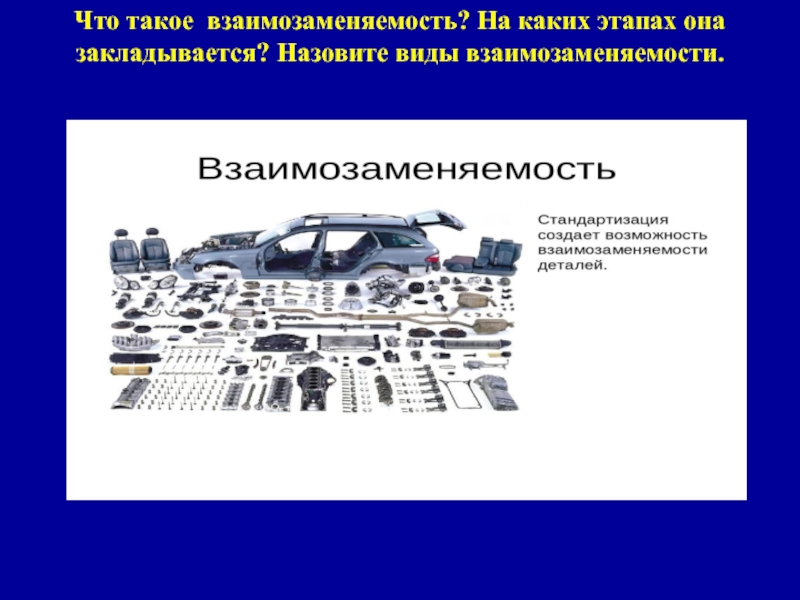 Взаимозаменяемость в метрологии. Принцип стандартизации взаимозаменяемости. Примеры взаимозаменяемых деталей. Основы взаимозаменяемости метрология. Виды взаимозаменяемости.