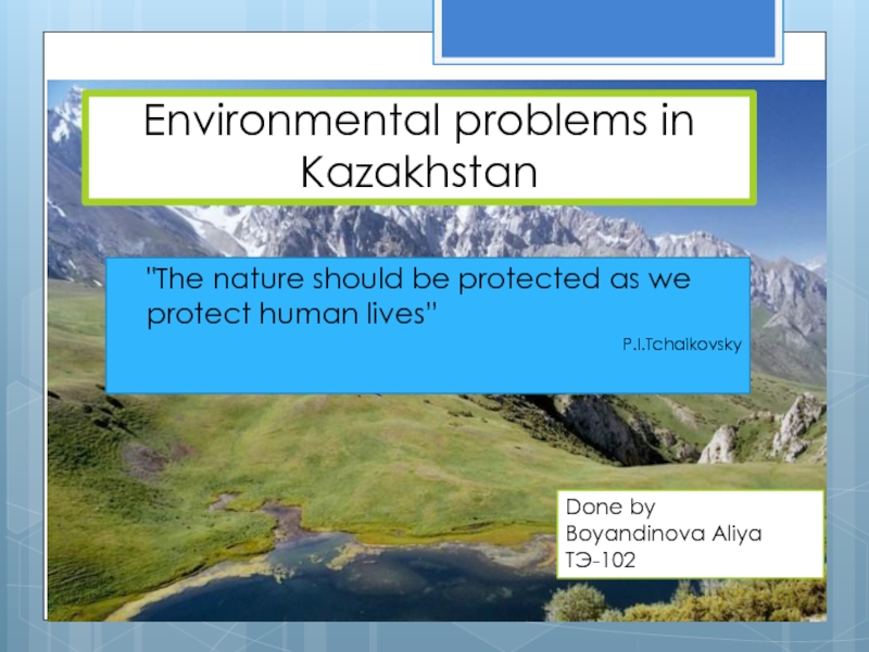 Environmental problems in Kazakhstan
