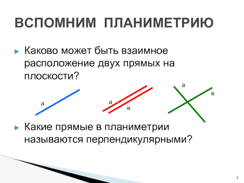 Какие прямые называют перпендикулярными