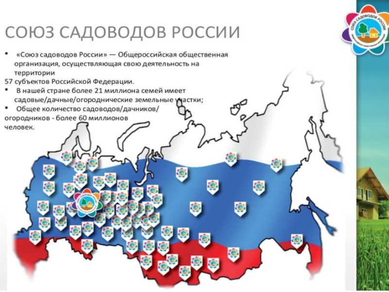 Территории деятельности. Плакат карта России Садовод ВКОНТАКТЕ. Сообщение о границе России в семье-опора.