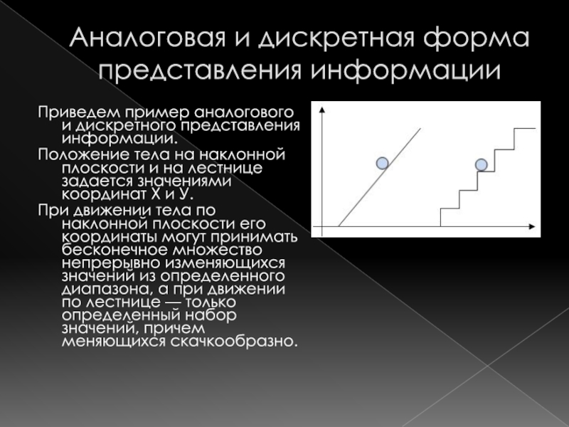 Аналоговый и дискретный способы представления изображений и звука