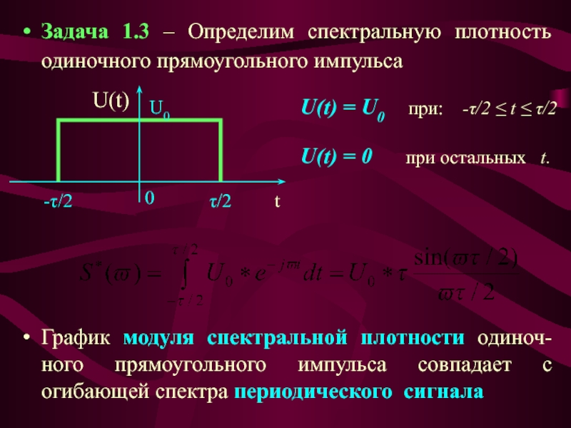 Режим модуль. Спектральная плотность прямоугольного импульса. Модуль спектральной плотности сигнала. График модуля спектральной плотности. Спектральная плотность сигнала формула.