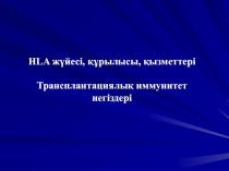 HLA жүйесі, құрылысы, қызметтері Т рансплантациялық иммунитет негіздері