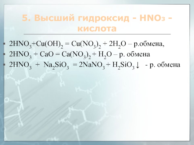 Гидроксид меди hno3