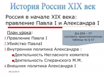 Россия в начале XIX века: правление Павла I и Александра I