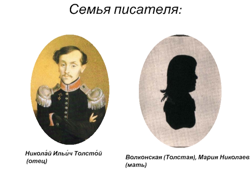 Портрет матери Льва Николаевича Толстого. Какой был отец толстого
