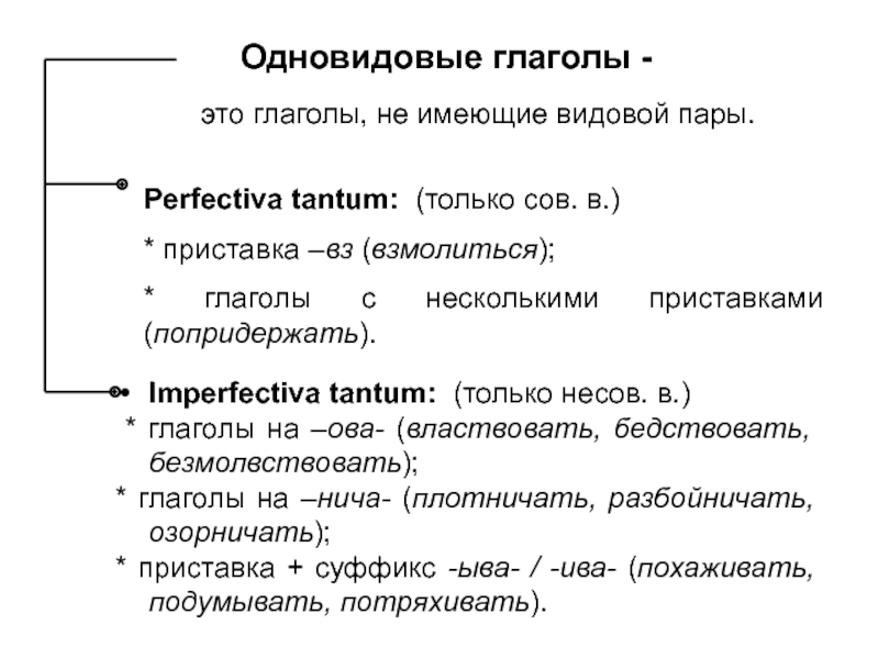 Презентация на тему вид глагола как грамматическая категория