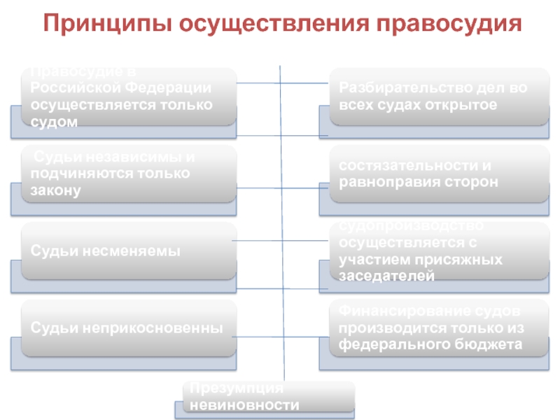 Принципы осуществления правосудия