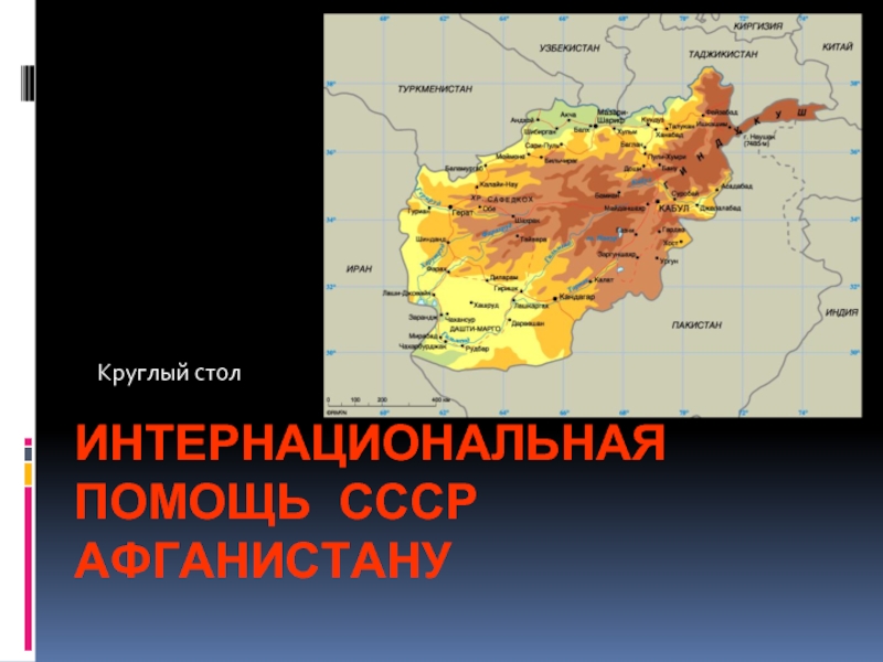 Презентация Интернациональная помощь СССР Афганистану