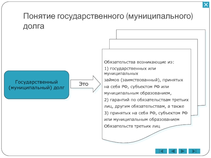 Схема виды государственного долга