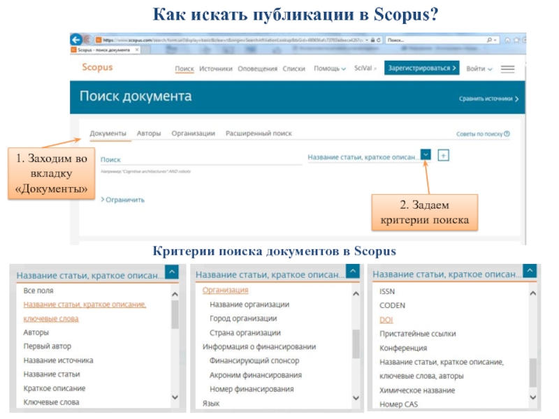 Найти публикацию. Scopus поиск статей. Как искать статьи в Scopus. База данных научных публикаций. Как найти статью в Скопус.