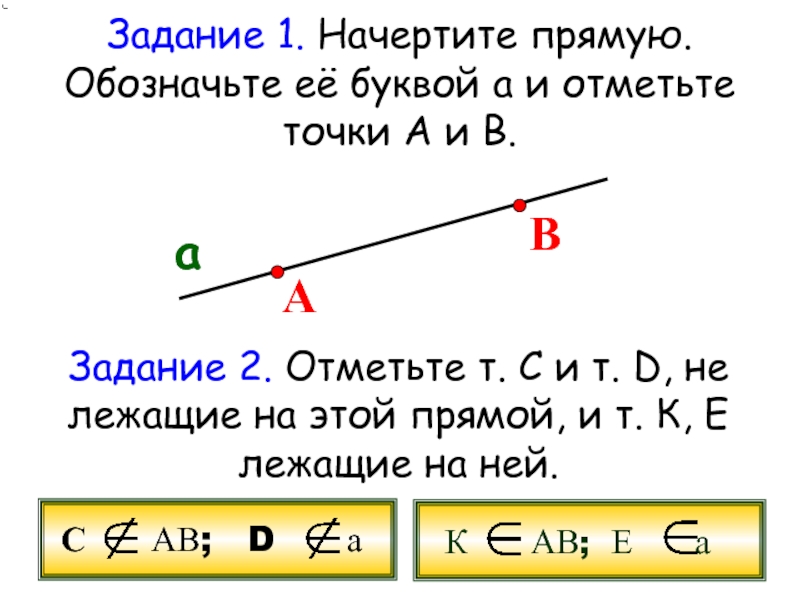 Обозначение прямых. Начертить прямую. Начеетите прямую и обозначьте еебукво а. Точка лежит на прямой обозначение. Начертить прямую и отметить точки.