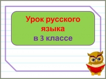 Винительный падеж 3 класс