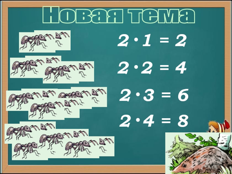 Умножение числа 2 и на 2 приемы умножения числа 2 презентация