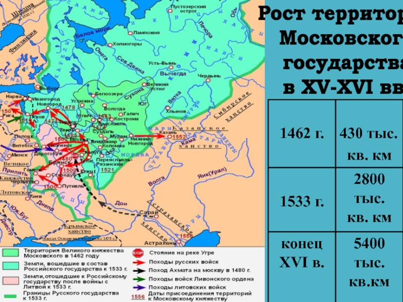 Карта московского государства