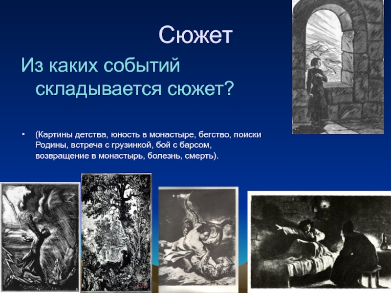 Эпизод бой с барсом мцыри анализ. Мцыри. Мцыри Возвращение в монастырь. Поэма Мцыри презентация.