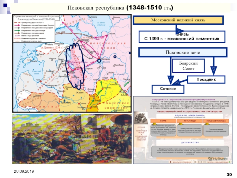 Псковская республика карта