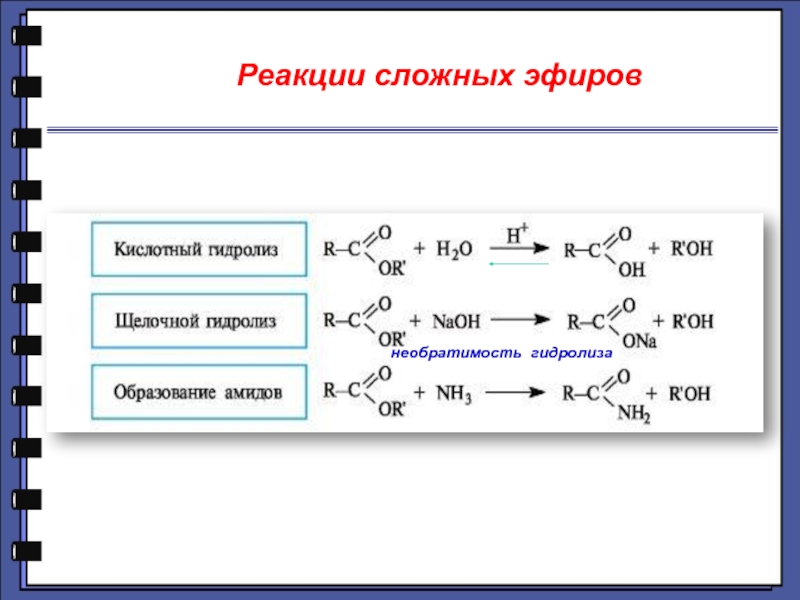 Гидролиз сложных эфиров. Качественная реакция на сложные эфиры. Механизм реакции щелочного гидролиза сложного эфира. Реакции сложных эфиров. Для сложных эфиров характерна реакция.