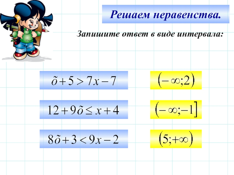 Презентация неравенств с одной переменной презентация