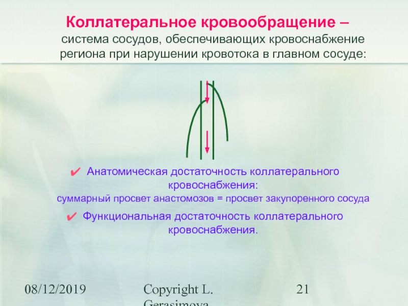 Коллатеральное кровообращение презентация