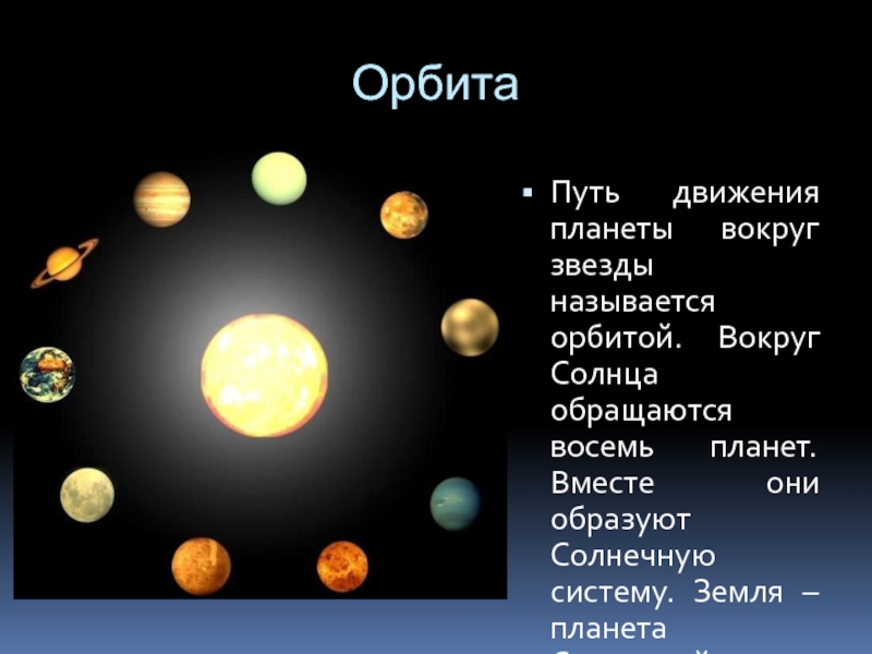 Почему планеты не сходят со своей орбиты проект 4 класс