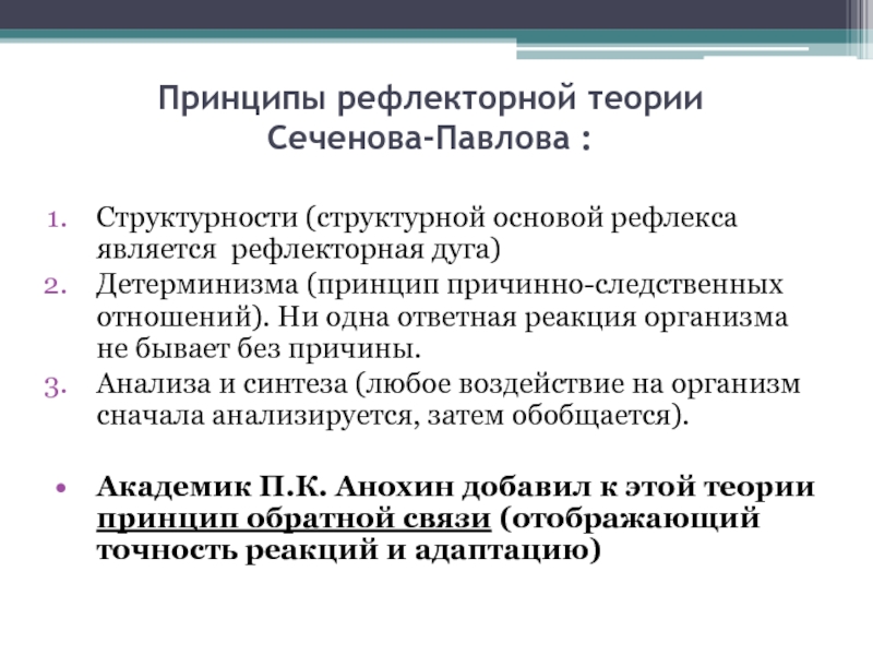 Создал теорию рефлексов 6 букв